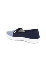 Scamanus Blue Striped Casual Shoes